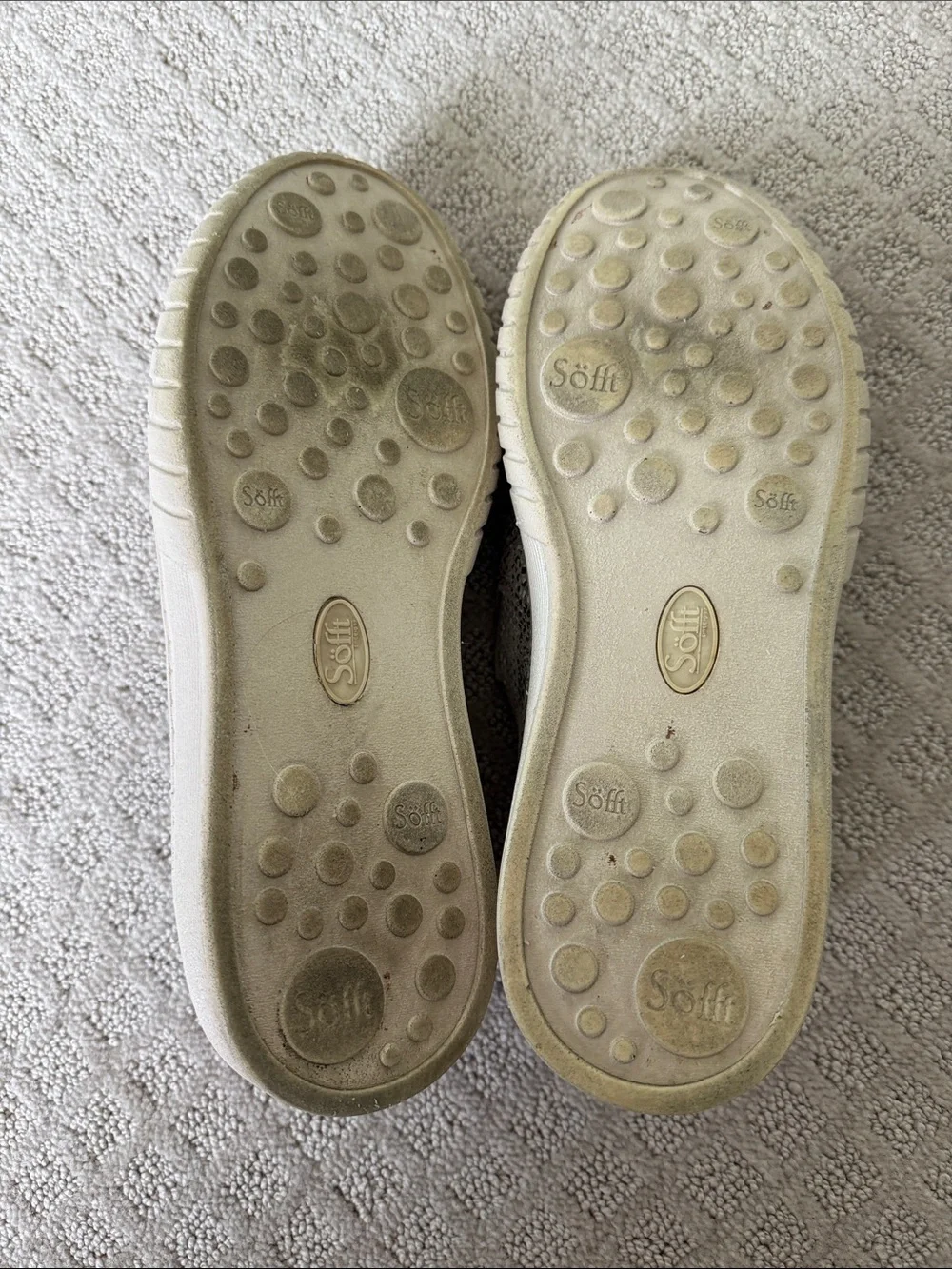 Söfft Snake-Print Slip-On Flats in White and Gray